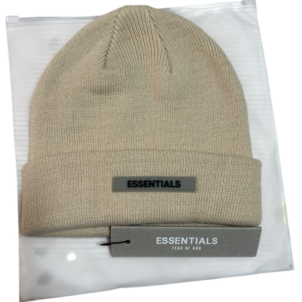 Fear of God ESSENTIALS Khaki Knit Beanie OS NWT